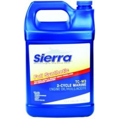 Sierra 95403 Fully Synthetic TC-W3 2-Stroke Outboard Oil, Gal., high-performance lubricant, environmentally friendly, extended engine life, superior quality, worry-free boating